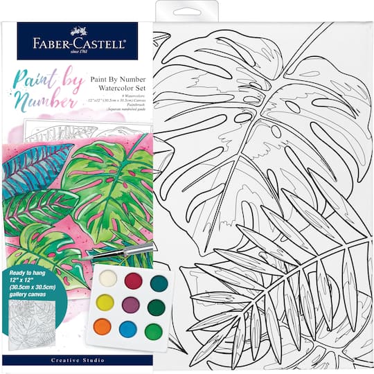 Faber-Castell Tropical Paint by Number Watercolor Set